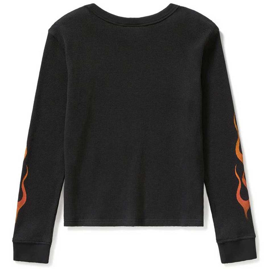 Harley-Davidson Women's Vintage Flames Knit Long Sleeve Top
