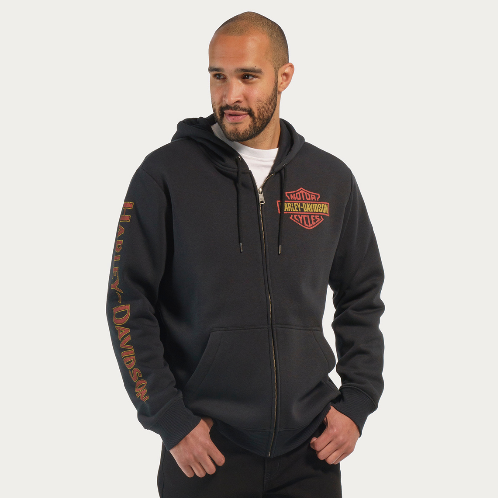 Harley-Davidson Men's Classic Eagle Zip-Up Hoodie