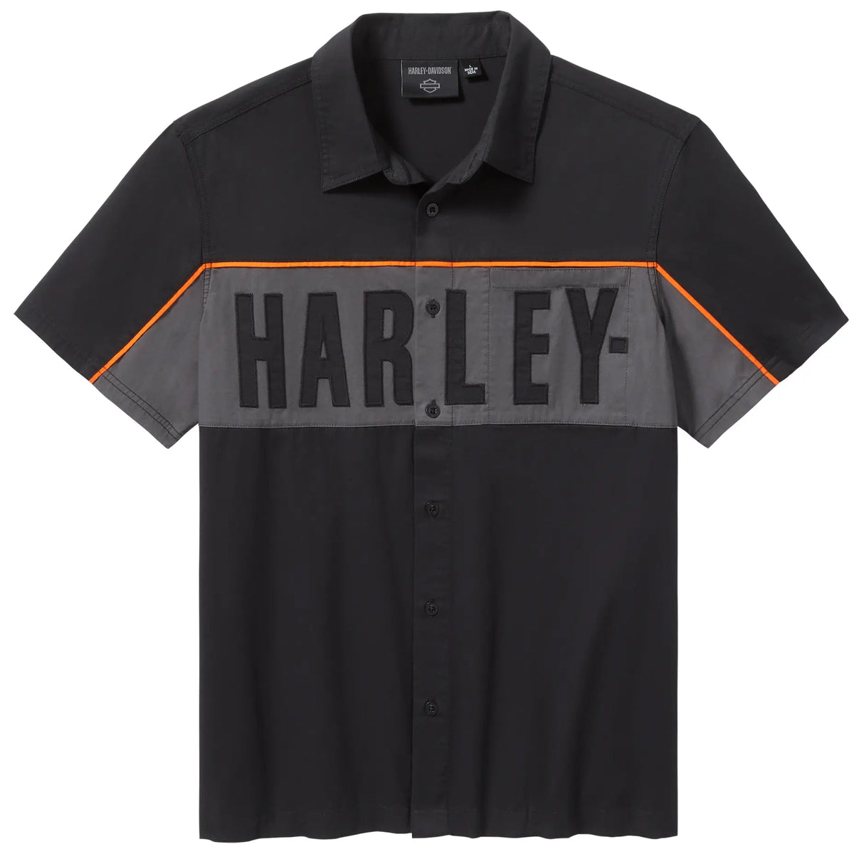 Harley-Davidson Men's Essential Mechanics Shirt - Black/Grey