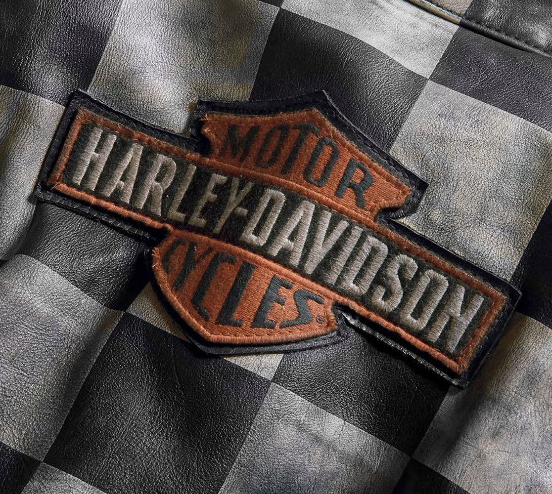 Harley-Davidson Women's Vintage Racing-Style Casual Leather Jacket