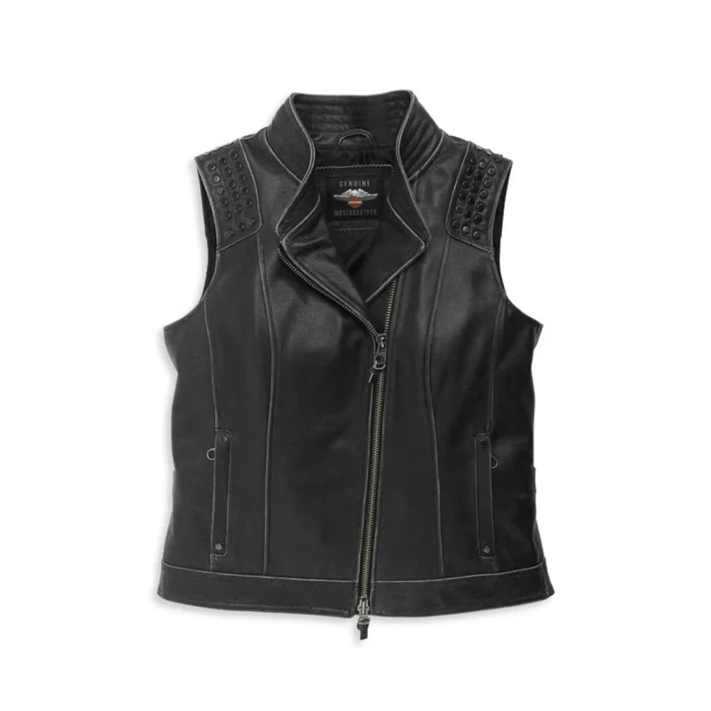 Harley-Davidson Women's Electra Studded Leather Vest