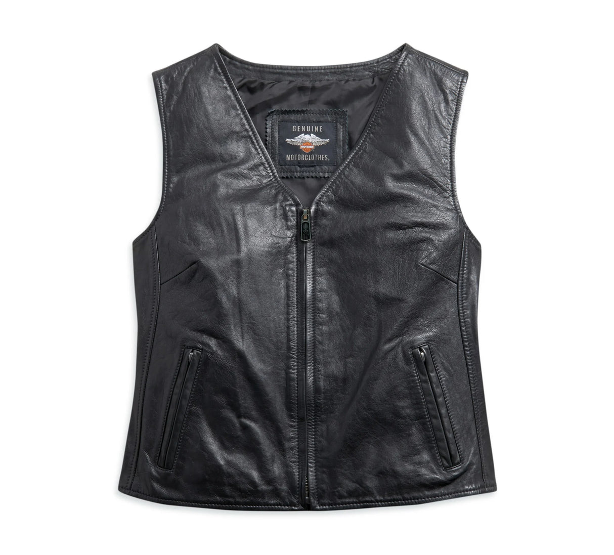 Harley-Davidson Women's Zip Front Leather Vest
