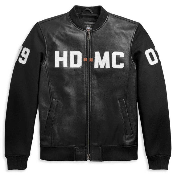 Harley-Davidson Men's HD-MC Mixed Media Bomber Jacket
