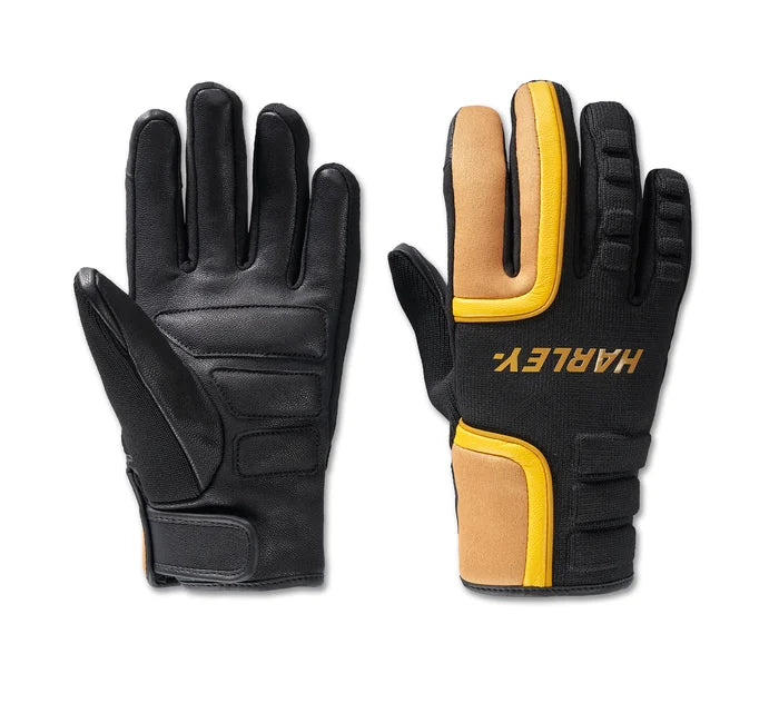 Harley-Davidson Women's Waterproof Dyna Knit Mixed Media Gloves