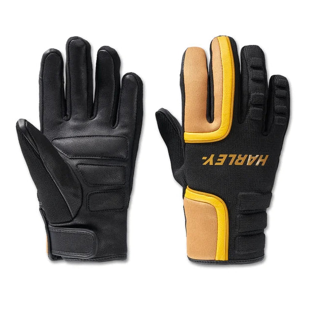 Harley-Davidson Women's Waterproof Dyna Knit Mixed Media Gloves
