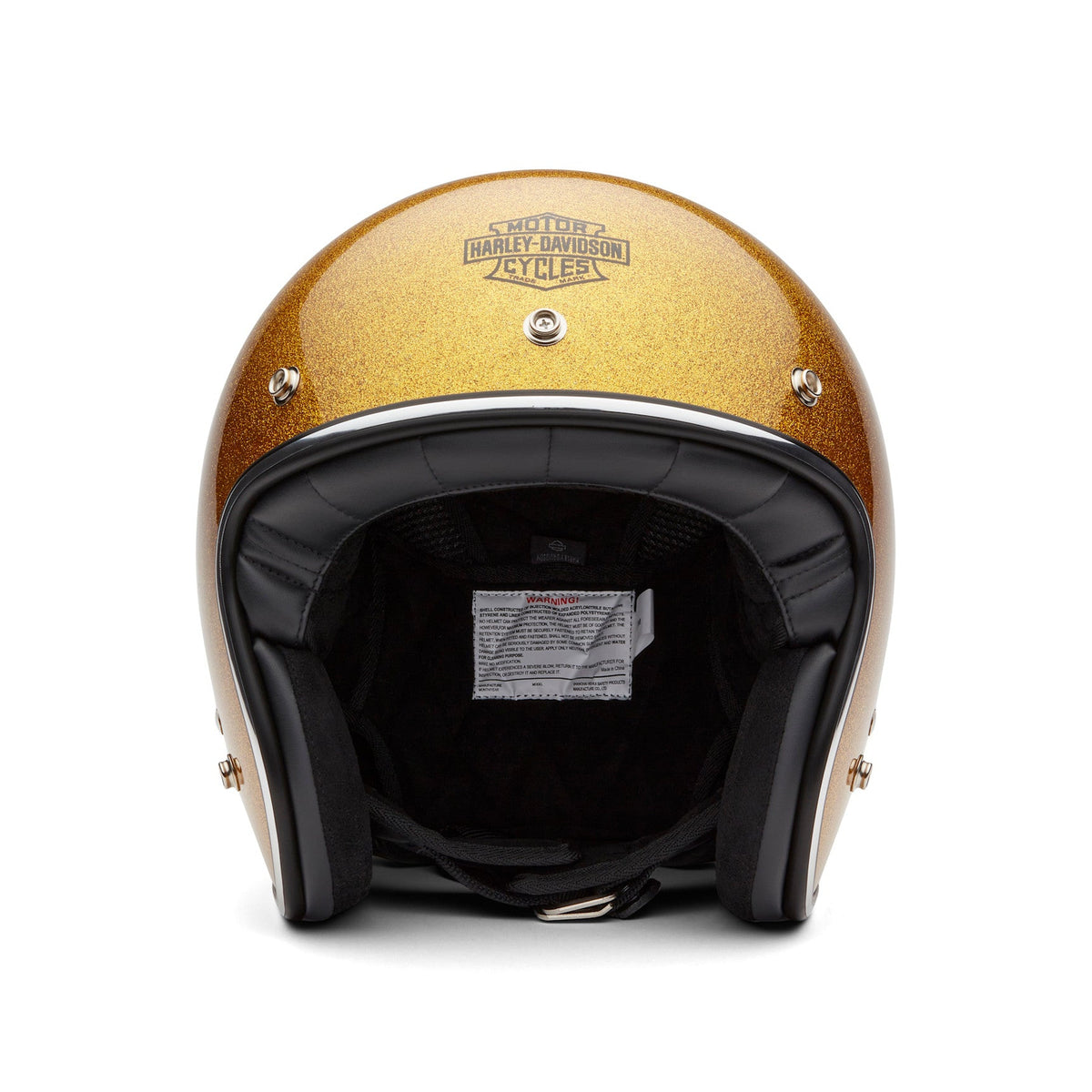 Harley-Davidson Ace C02 3/4 Helmet - Gloss - Gold Flake