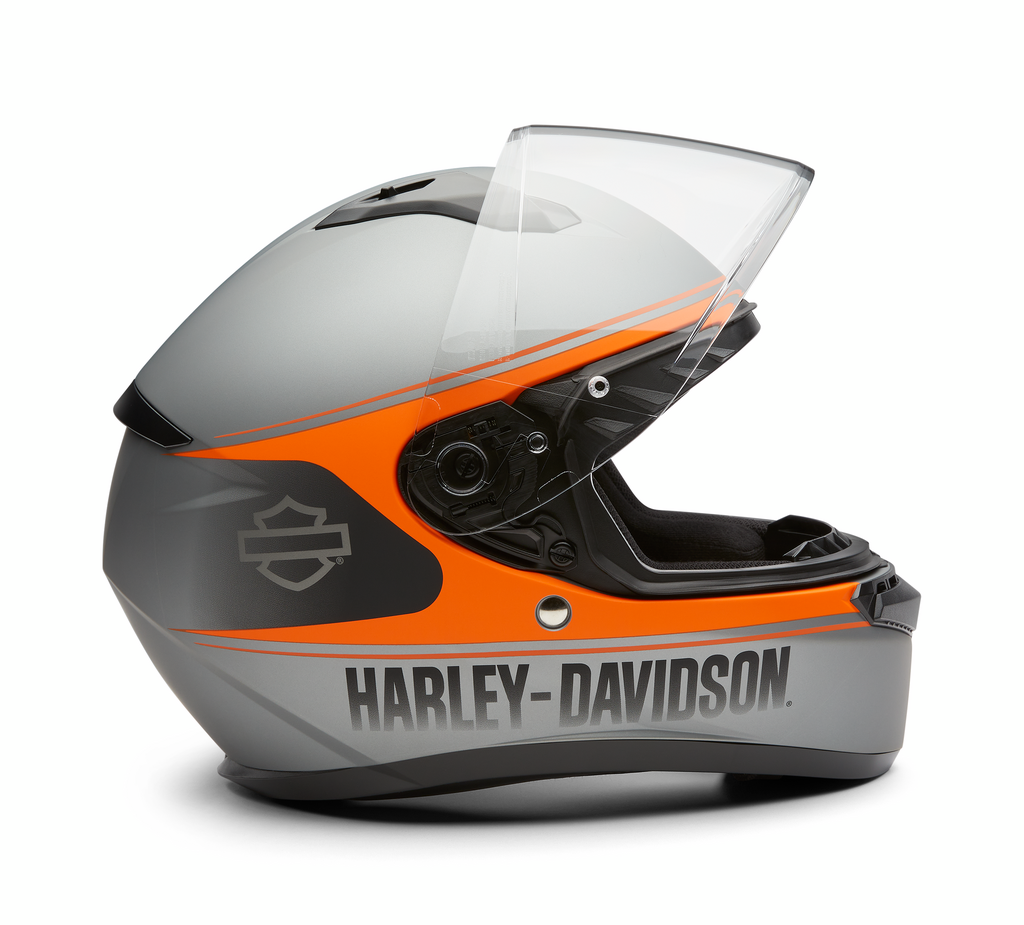 Harley-Davidson Velo H34 Matte Helmet - Gray & Orange
