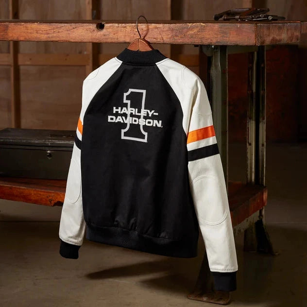 Harley-Davidson Women's Stacked Bar & Shield Bomber Jacket