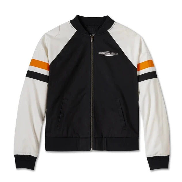 Harley-Davidson Women's Stacked Bar & Shield Bomber Jacket