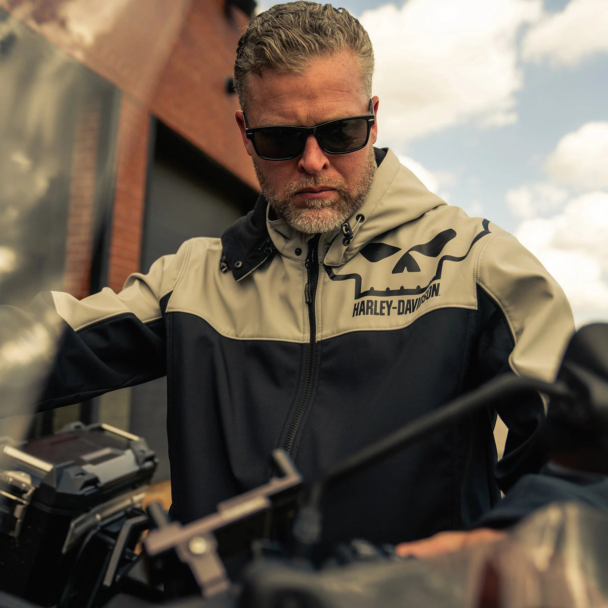 Harley-Davidson Men's Willie G Skull Water Repellent Softshell Jacket