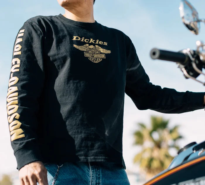 Harley-Davidson x Dickies Men's Heavyweight Long Sleeve Eagle Tee