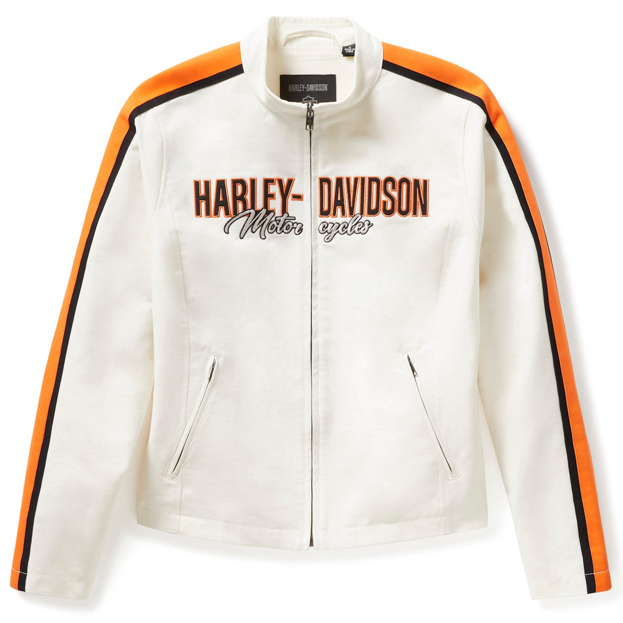 Harley-Davidson Women's Essential Block Font Jacket - Off White