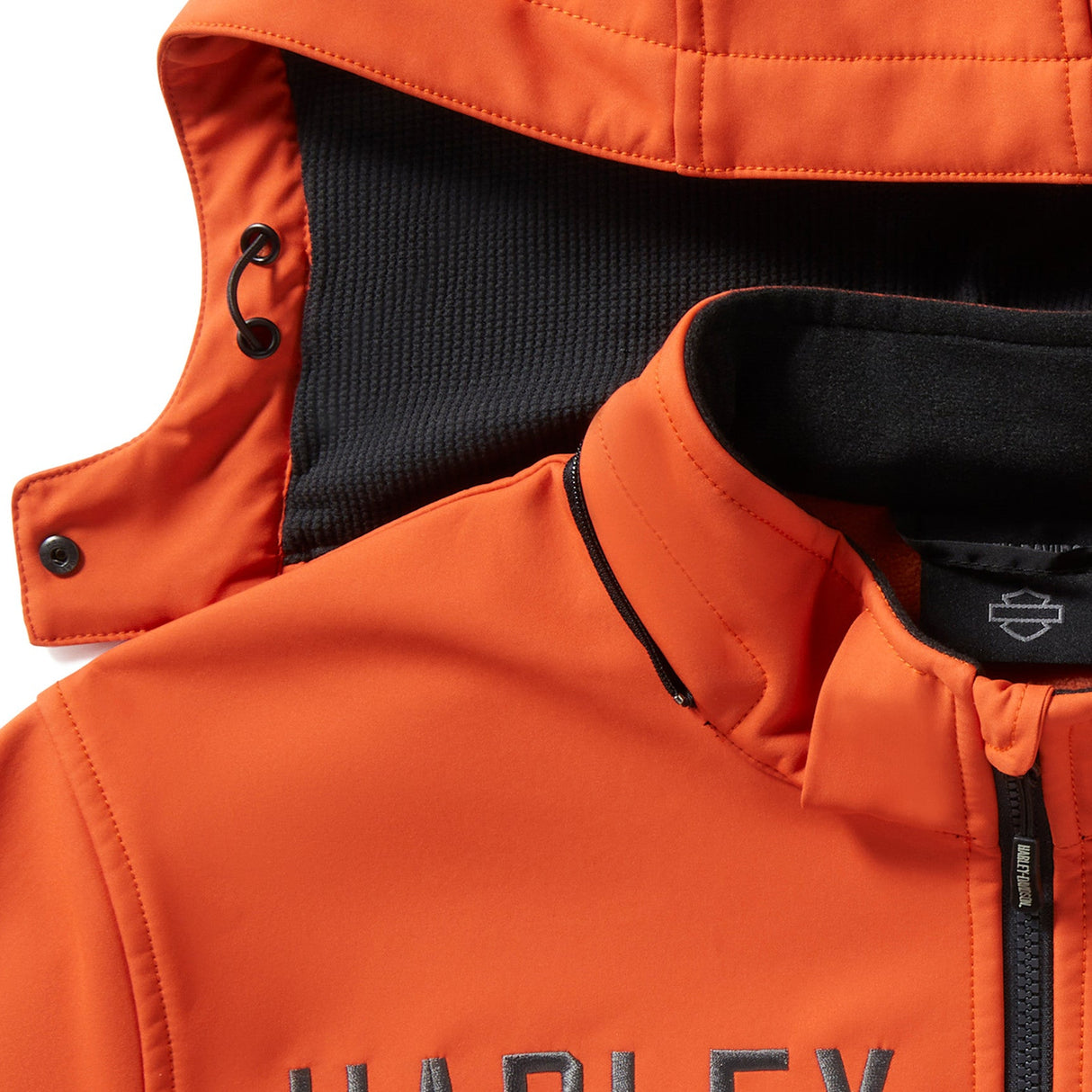 Harley-Davidson Men's Idyll Color Blocked Jacket - Black/Orange