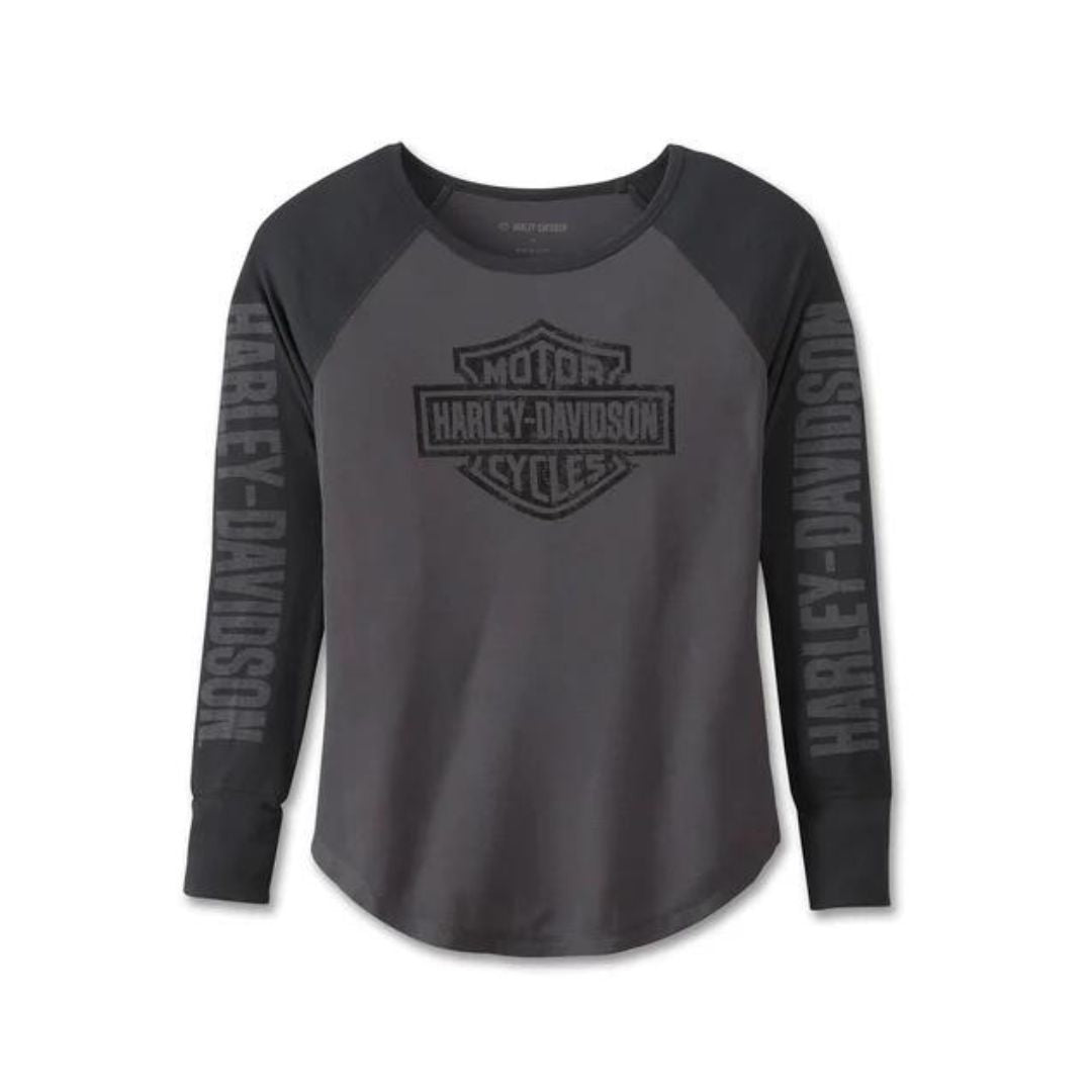 Harley-Davidson Women's Authentic B&S Rib-Knit Top
