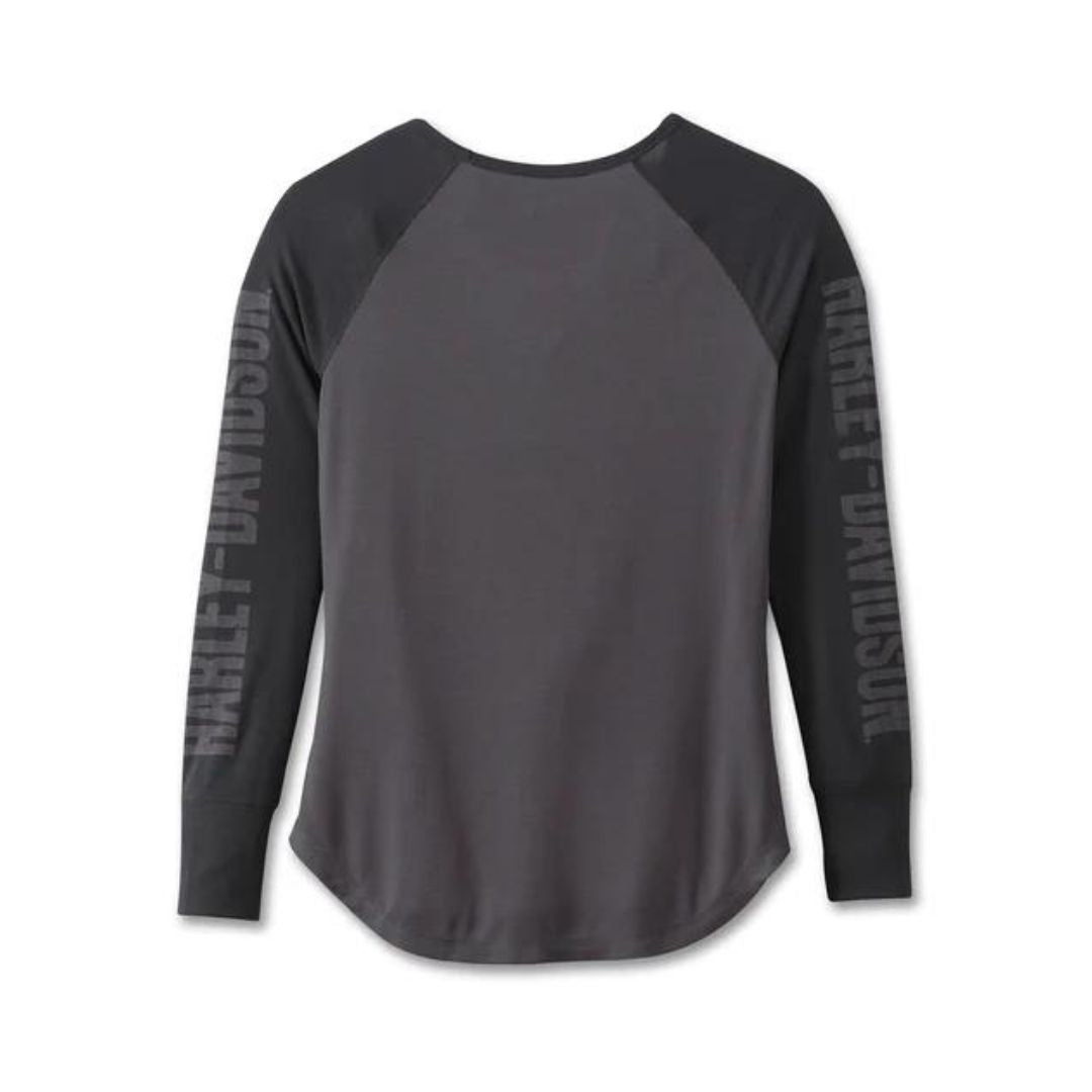 Harley-Davidson Women's Authentic B&S Rib-Knit Top