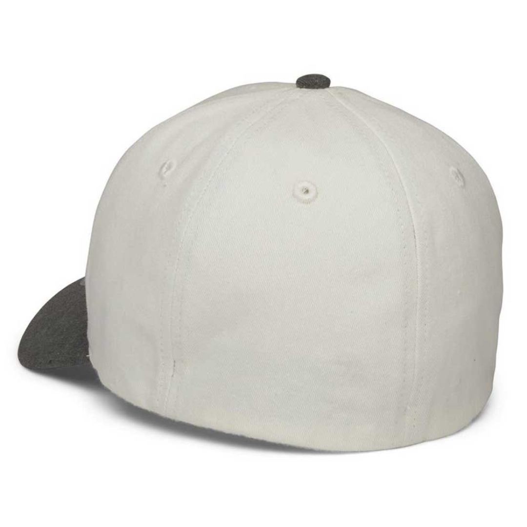 Gray baseball cap with black visor on a white background