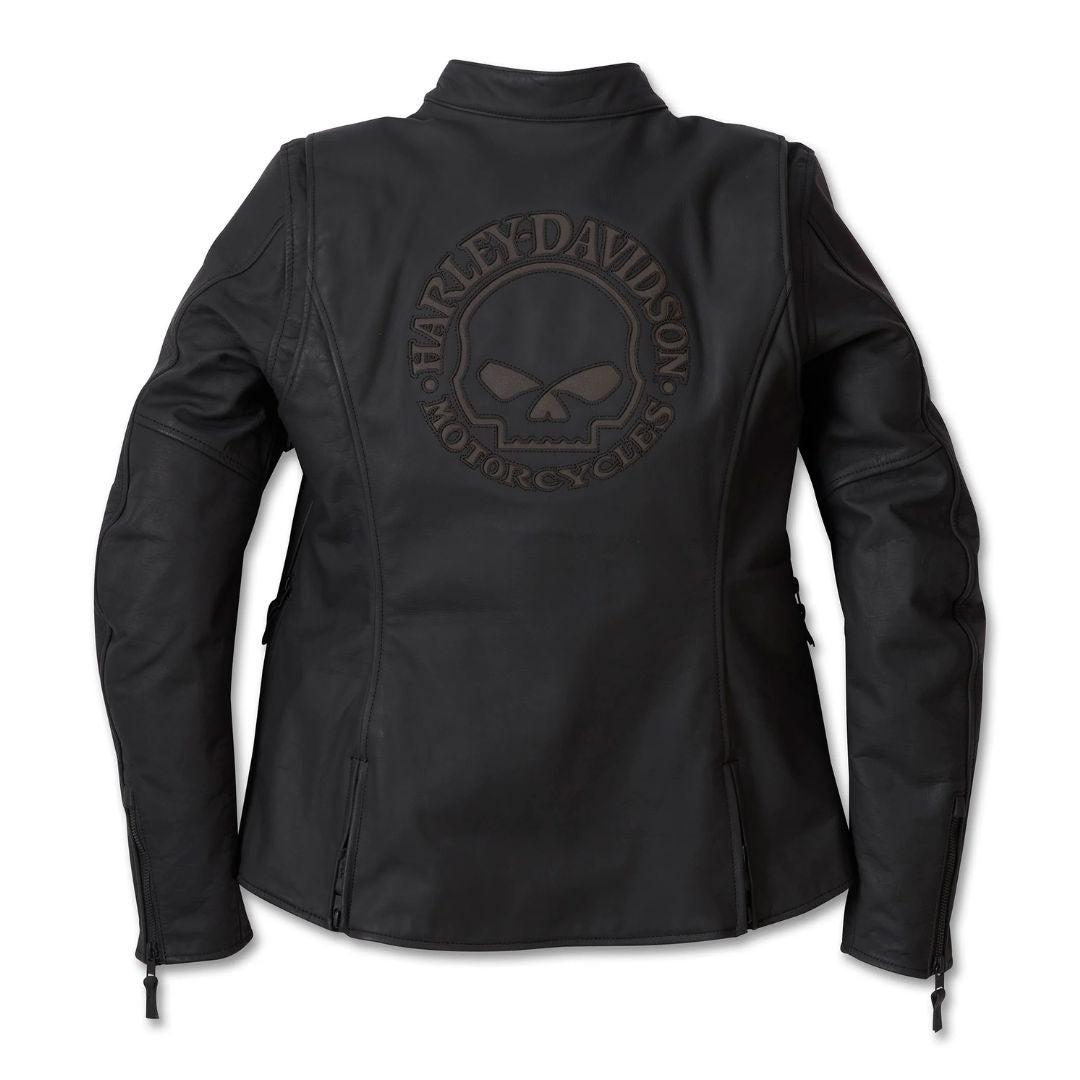 Harley-Davidson Women's Moxie Willie G Laced Leather Riding Jacket