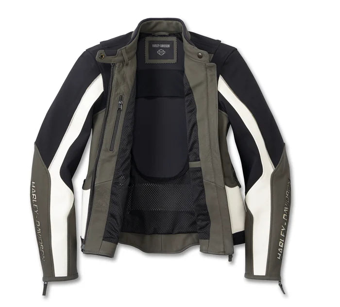 Harley-Davidson Women's Ace Mixed Leather Riding Jacket