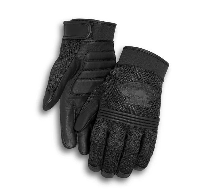 Harley-Davidson Men’s Winged Willie G Skull Gloves