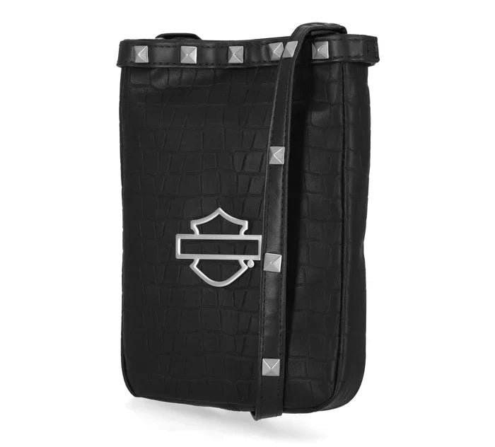 Harley-Davidson Croco Stud Crossbody Bag