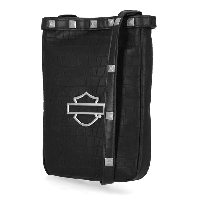 Harley-Davidson Croco Stud Crossbody Bag