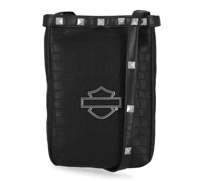 Harley-Davidson Croco Stud Crossbody Bag