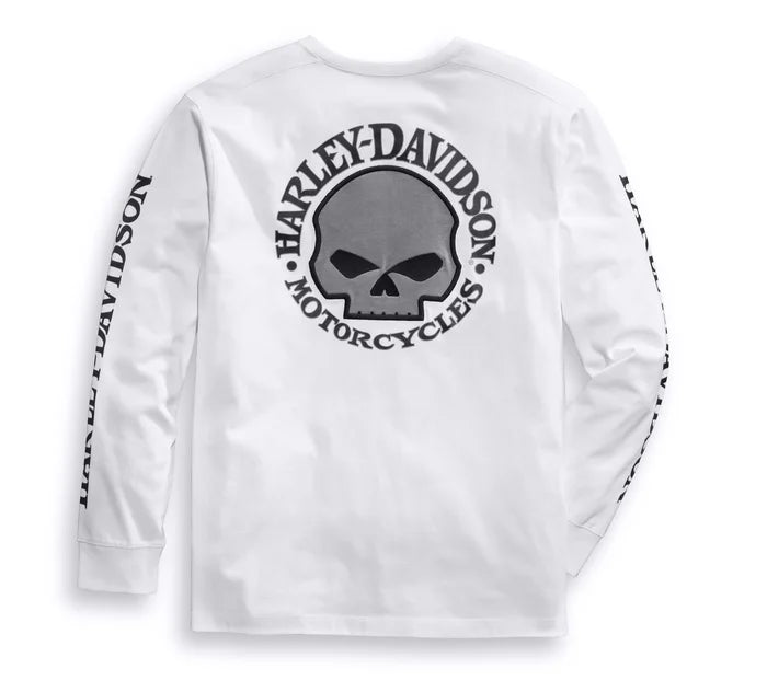 Harley-Davidson Men's Willie G Skull Long Sleeve T-Shirt