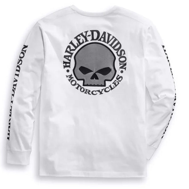 Harley-Davidson Men's Willie G Skull Long Sleeve T-Shirt