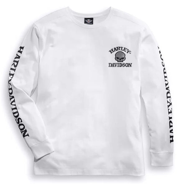 Harley-Davidson Men's Willie G Skull Long Sleeve T-Shirt