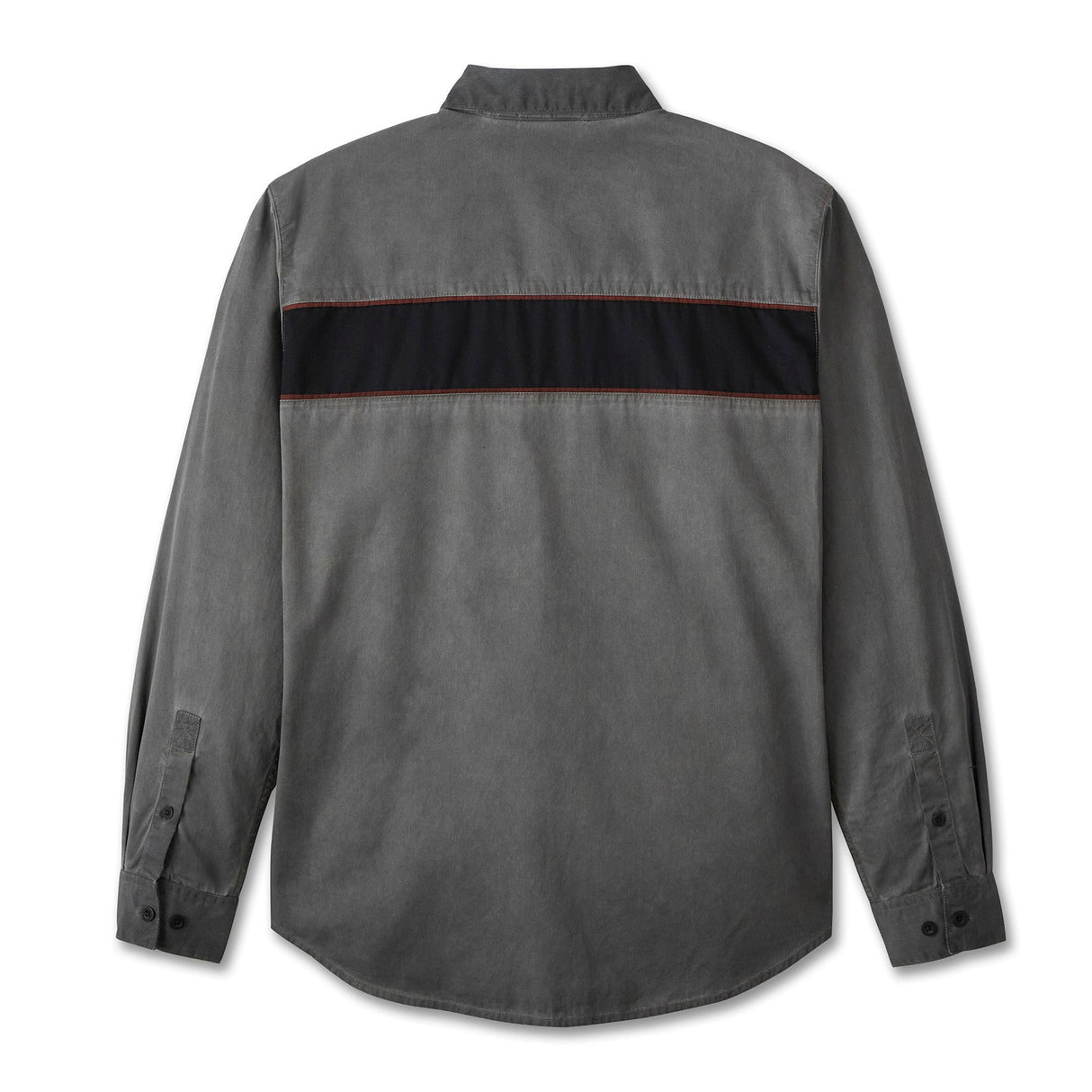 Harley-Davidson Men's Long Sleeve Woven Shirt - Dark Grey
