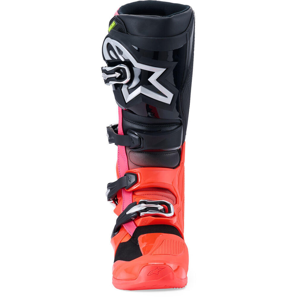 Alpinestars 2026 Tech 7 Boots - Black/Flo Red/Flo Pink