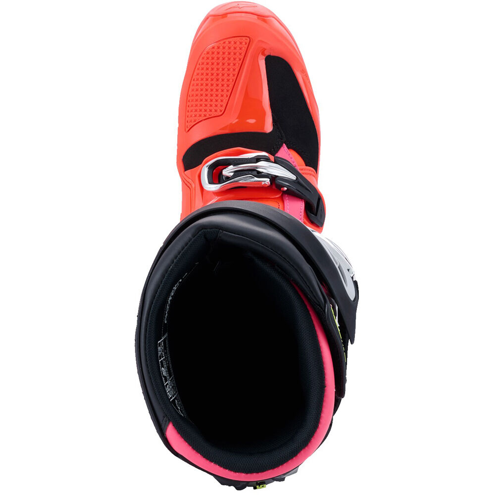 Alpinestars 2026 Tech 7 Boots - Black/Flo Red/Flo Pink