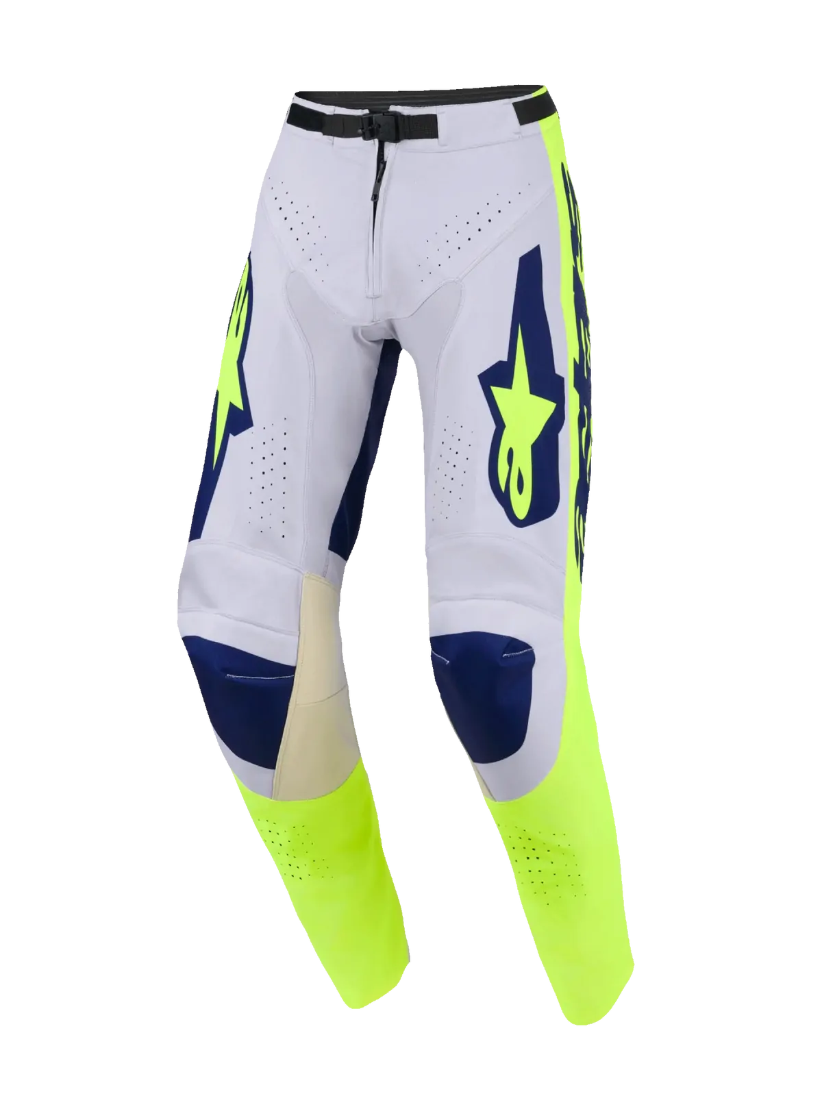 Alpinestars 2026 Racer Air Riway MX Pants - Light Grey/Fluro Yellow/Blue