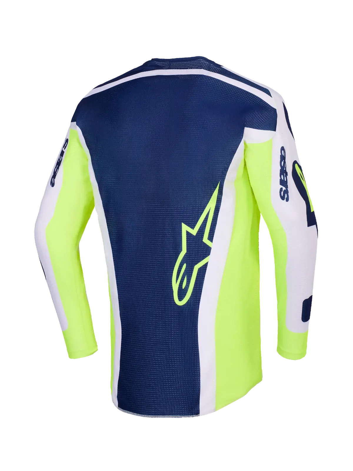 Alpinestars 2026 Racer Air Riway MX Jersey - Light Grey/Fluro Yellow/Blue