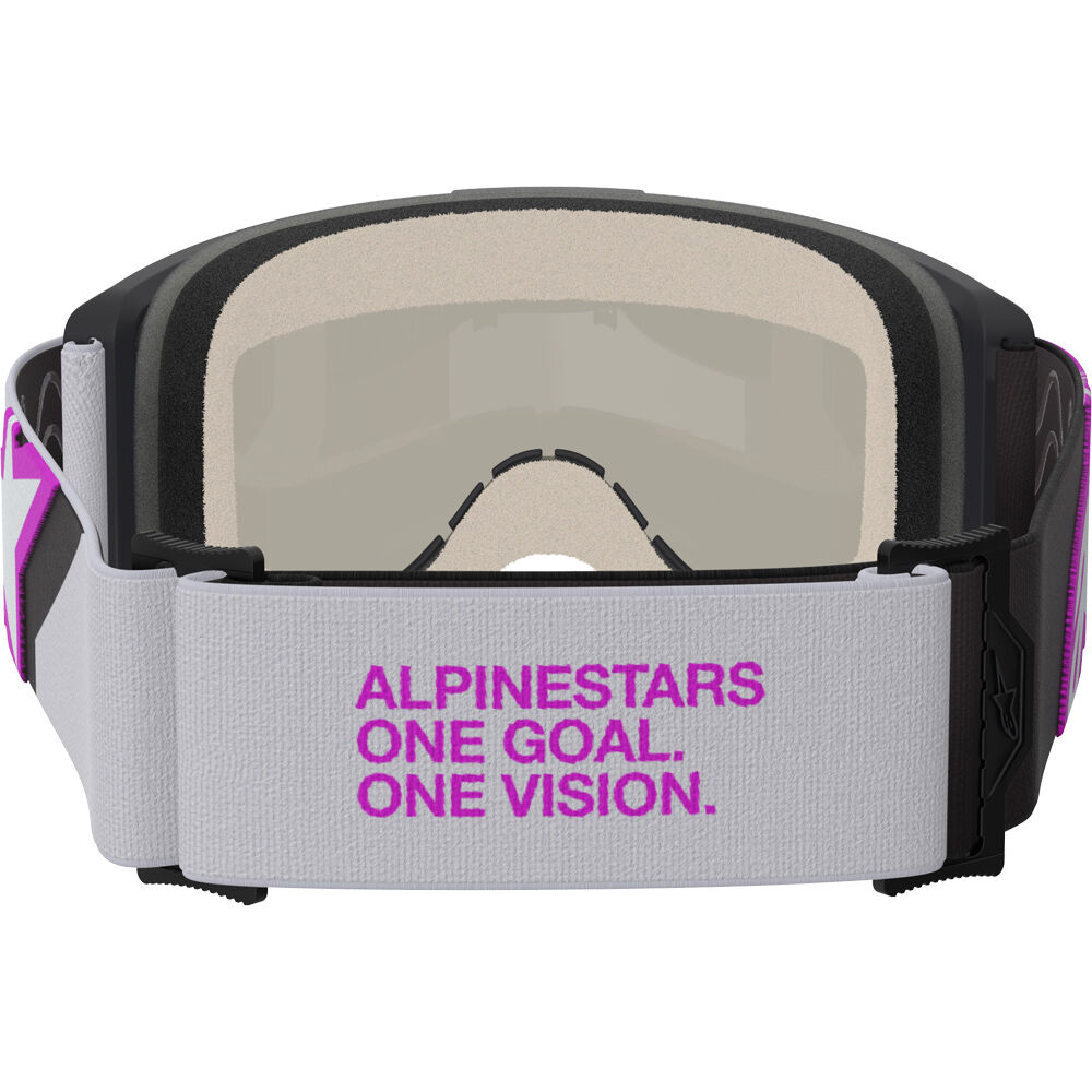 Alpinestars Vision 5 Corp Light Grey / Purple Silver Mirror Goggles