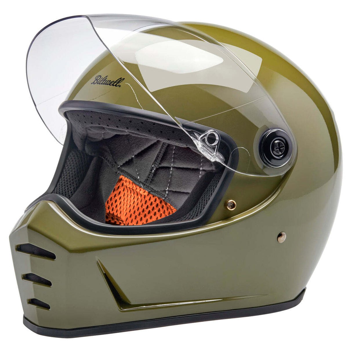 Biltwell Lane Splitter ECE Helmet - Gloss Olive Green