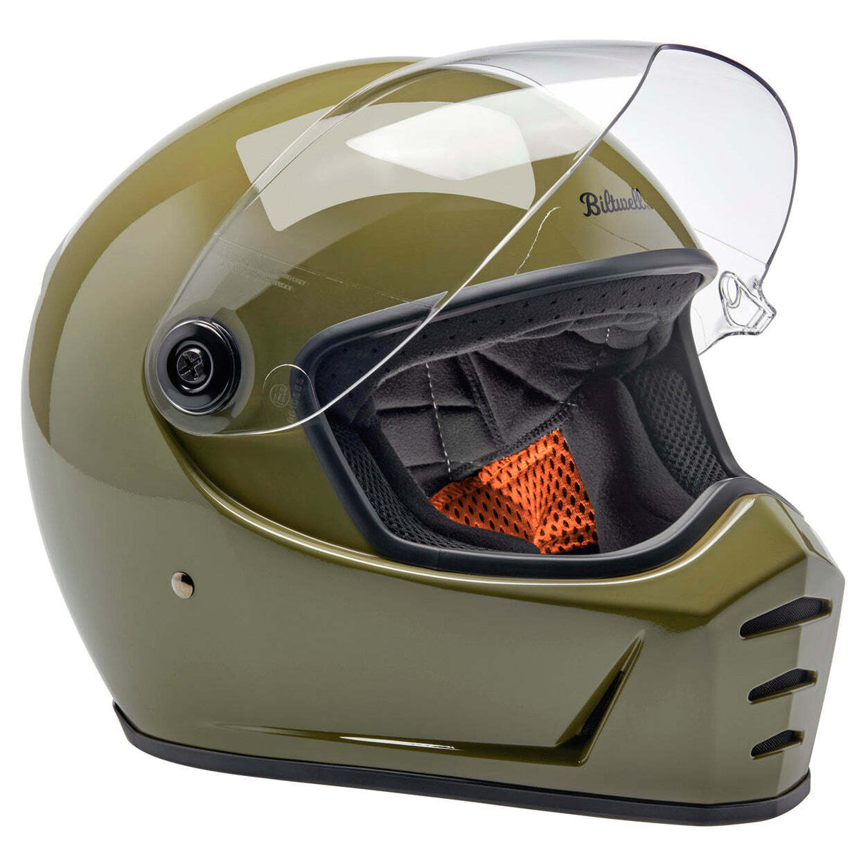 Biltwell Lane Splitter ECE Helmet - Gloss Olive Green