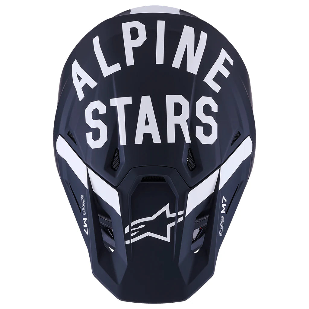 Alpinestars 2026 SM7 Dasher Helmet - Matt Black/White