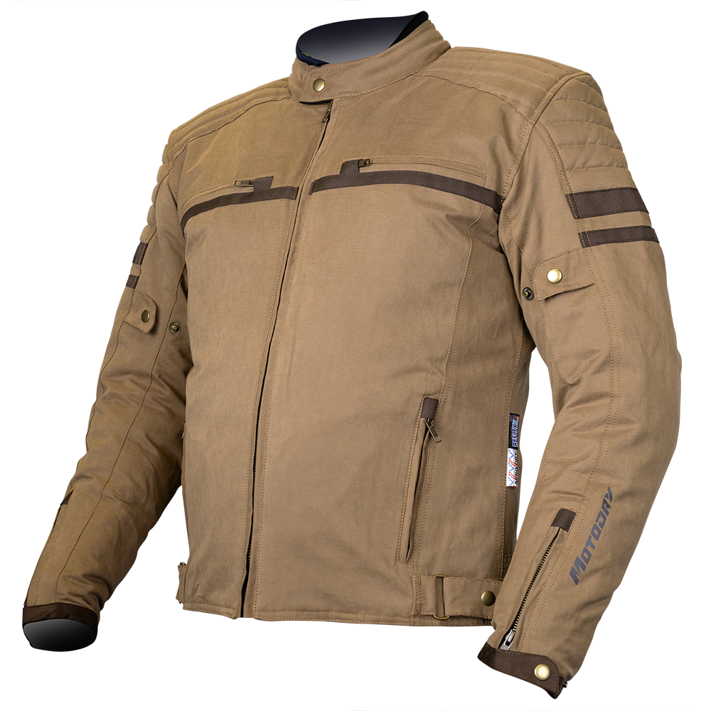 Motodry Clubman Evo Jacket - Vintage Brown