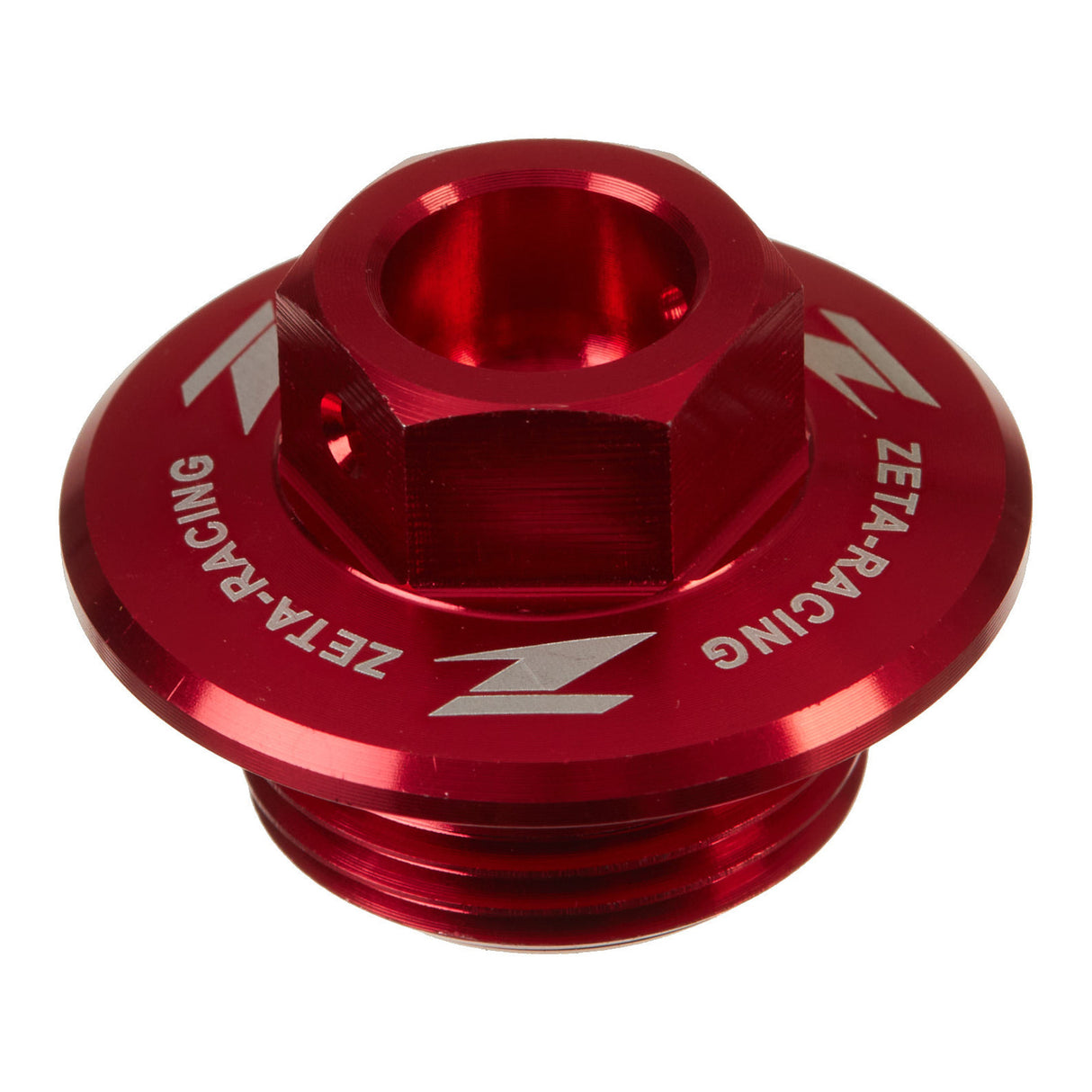 Zeta Oil Filler Plug - Suzuki RM / RM-Z, Yamaha Serow 250 - Red
