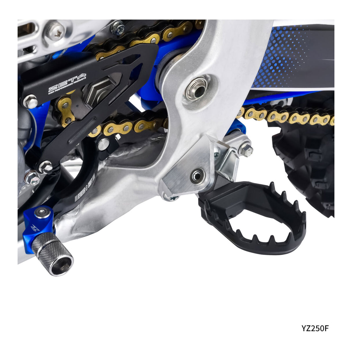 Zeta Max Foot Pegs - Yamaha YZ - Black