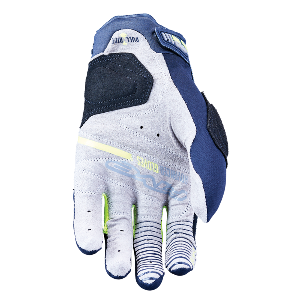 Five Men's E1 Enduro Gloves - Navy/Fluro Yellow