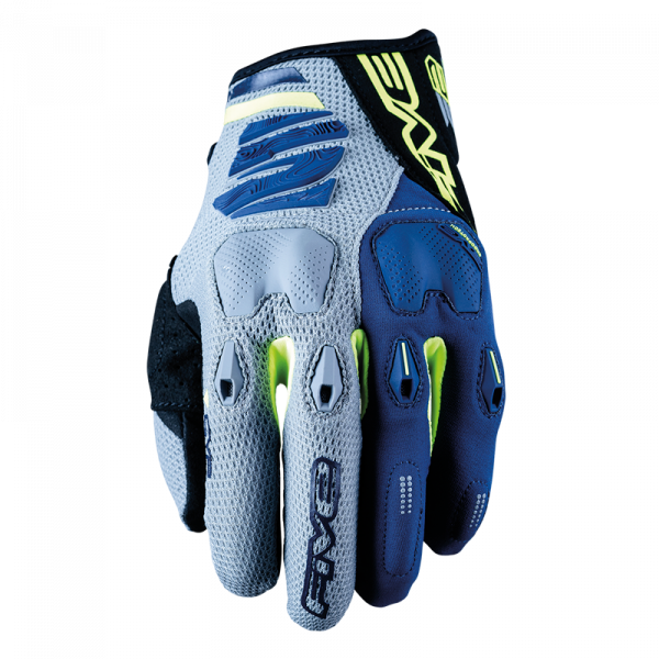 Five Men's E2 Enduro Gloves - Grey/Fluro