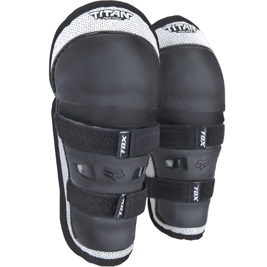 Fox Kids Peewee PW-1 Knee Guards - Black/White