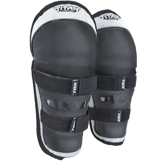 Fox Kids Peewee PW-1 Knee Guards - Black/White