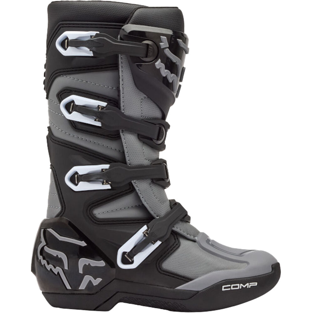 Fox Youth Comp Boots - Black/Grey