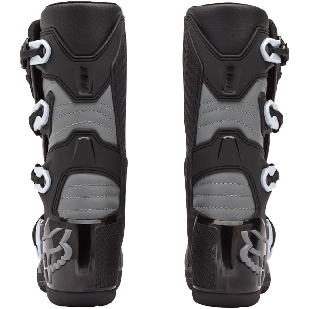 Fox Youth Comp Boots - Black/Grey
