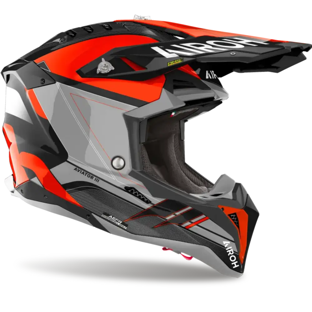 Airoh Aviator 3 Saber - Orange Gloss