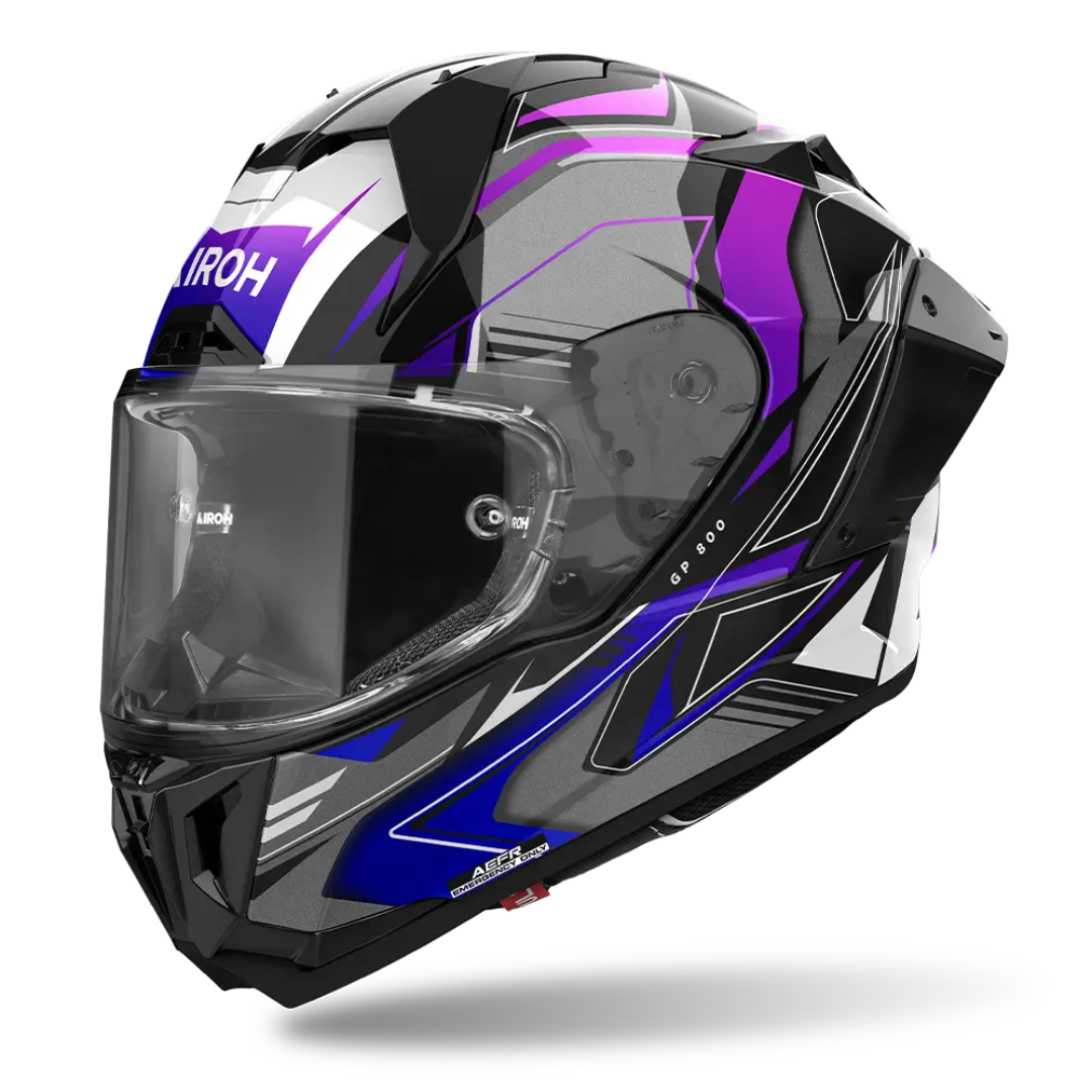 Airoh GP800 'Must' Helmet - Blue Gloss