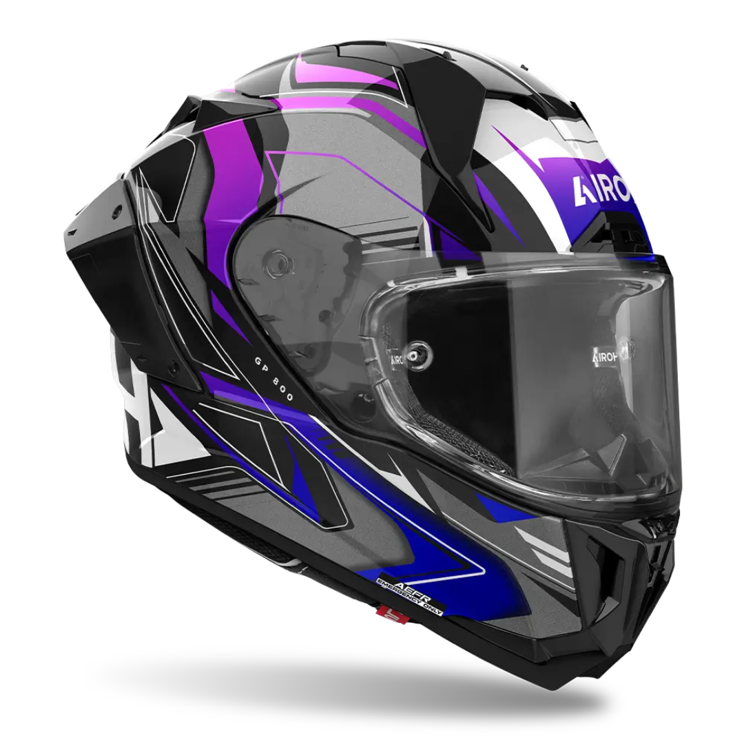 Airoh GP800 'Must' Helmet - Blue Gloss